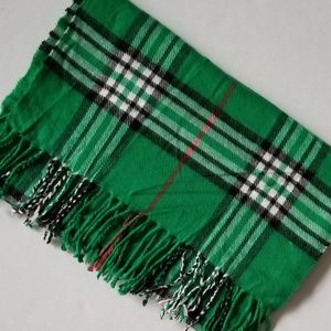 CASHMERE FEEL PLAID SCARF